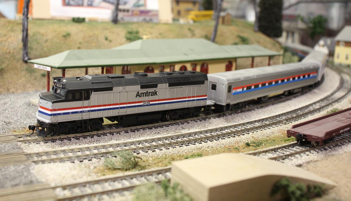 Amtrak makes a station stop at St Joseph